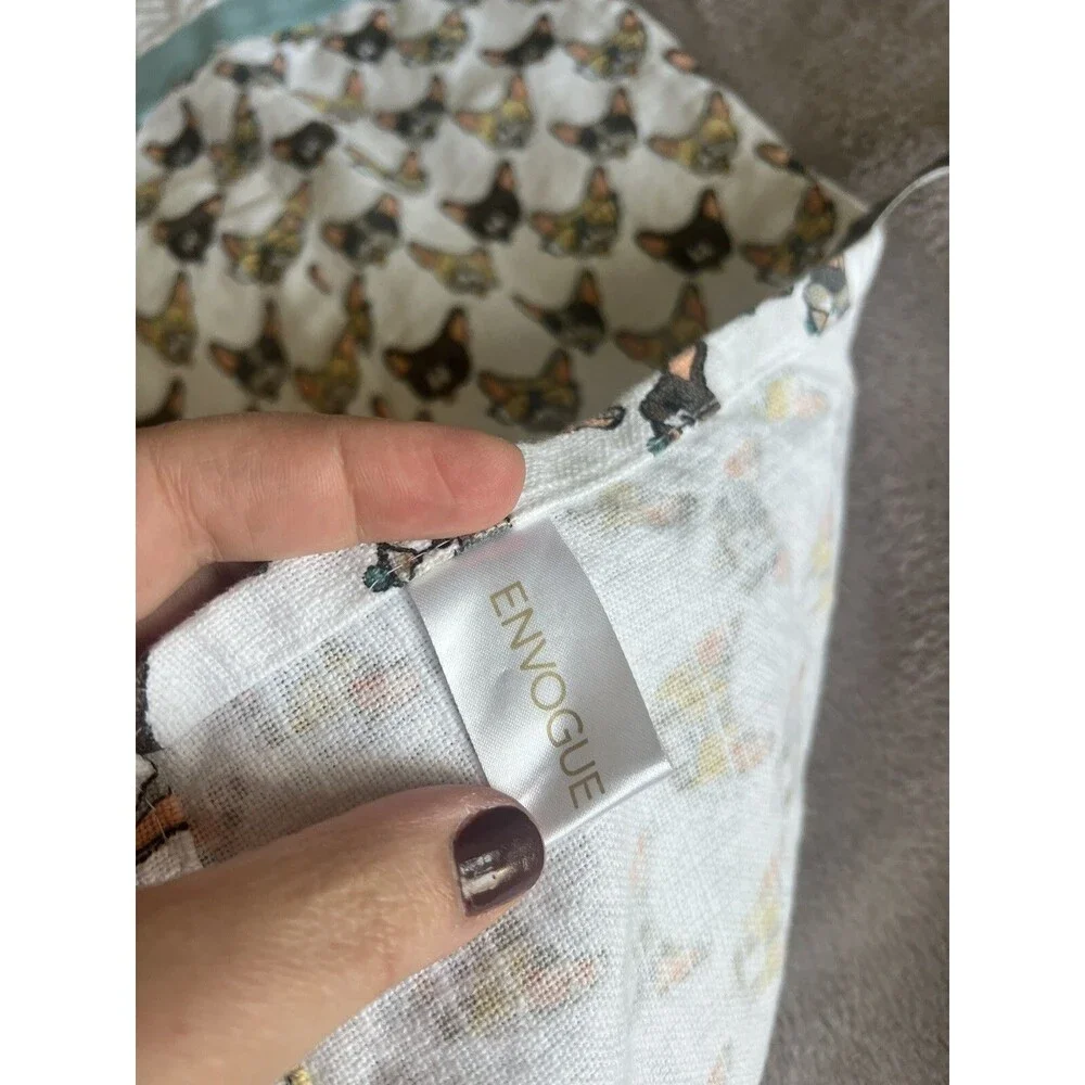 Envogue French Bulldog Apron Whimsical Frenchie Chevron One Size O1